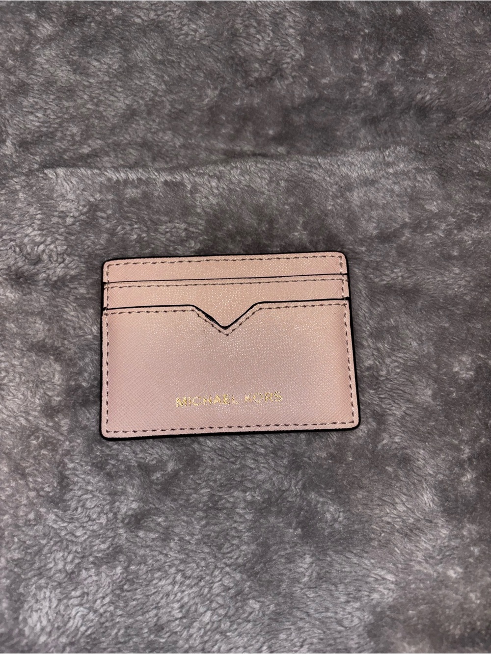 Michael Kors Blush Pink Saffiano Leather Card Case